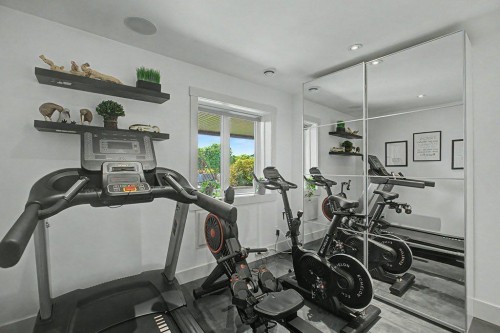 1355 Colgrove Avenue Ne, Calgary, AB - Indoor Photo Showing Gym Room