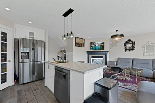 33 Skyview Springs Road Ne, Calgary, AB - Indoor Photo Showing Kitchen With Upgraded Kitchen