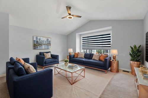 33 Skyview Springs Road Ne, Calgary, AB - Indoor Photo Showing Living Room