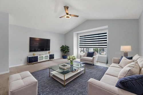 33 Skyview Springs Road Ne, Calgary, AB - Indoor Photo Showing Living Room