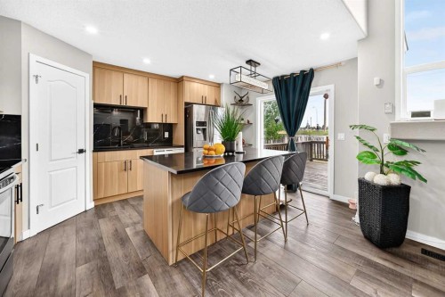 92 San Diego Green Ne, Calgary, AB - Indoor Photo Showing Kitchen With Stainless Steel Kitchen With Upgraded Kitchen