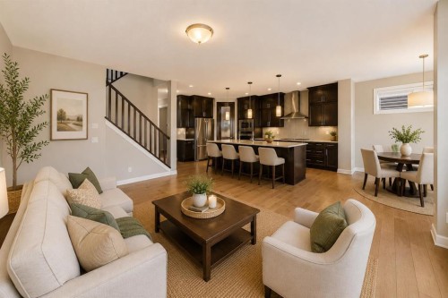 27 Redstone Heights Ne, Calgary, AB - Indoor Photo Showing Living Room