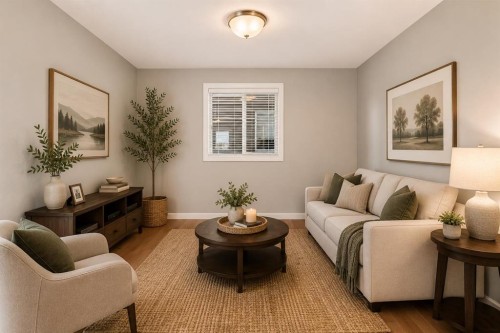 27 Redstone Heights Ne, Calgary, AB - Indoor Photo Showing Living Room