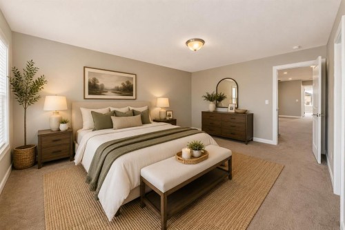 27 Redstone Heights Ne, Calgary, AB - Indoor Photo Showing Bedroom