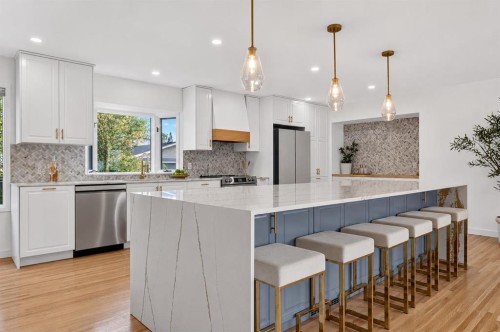 10719 Mapleglen Crescent Se, Calgary, AB - Indoor Photo Showing Kitchen With Upgraded Kitchen