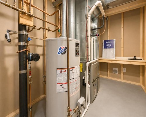 2-717 Centre Street, Vulcan, AB - Indoor Photo Showing Basement