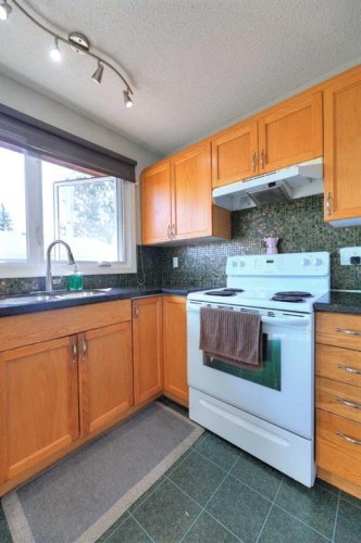 108 Pinecliff Way Ne, Calgary, AB - Indoor Photo Showing Kitchen With Double Sink
