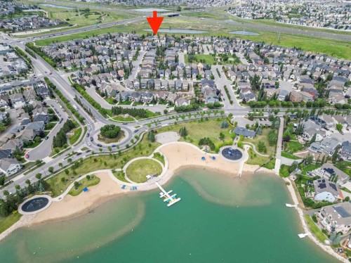 315 Mahogany Court Se, Calgary, AB - Outdoor With Body Of Water With View