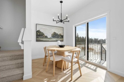 8493 21 Avenue Se, Calgary, AB - Indoor Photo Showing Dining Room