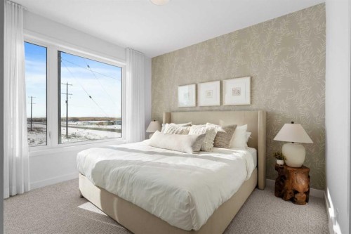 8493 21 Avenue Se, Calgary, AB - Indoor Photo Showing Bedroom