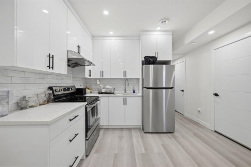 96 Homestead Grove Ne, Calgary, AB - Indoor Photo Showing Kitchen With Upgraded Kitchen