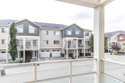 634 Redstone View Ne, Calgary, AB - Outdoor With Balcony With Facade