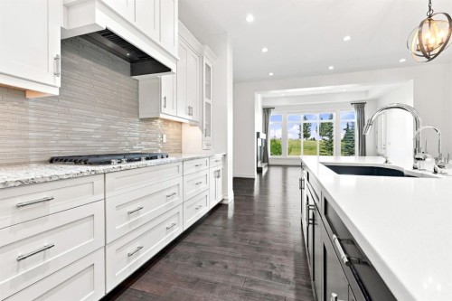 117 Spring Water Close, Heritage Pointe, AB - Indoor Photo Showing Kitchen With Upgraded Kitchen