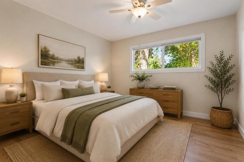 127 Fredson Drive Se, Calgary, AB - Indoor Photo Showing Bedroom