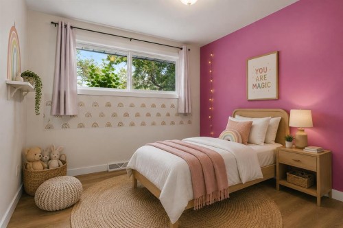 127 Fredson Drive Se, Calgary, AB - Indoor Photo Showing Bedroom