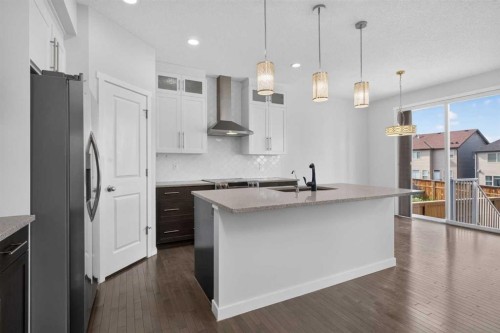 80 Nolancrest Green Nw, Calgary, AB - Indoor Photo Showing Kitchen With Upgraded Kitchen