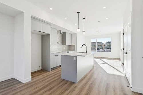 294 Belvedere Avenue Se, Calgary, AB - Indoor Photo Showing Kitchen With Upgraded Kitchen