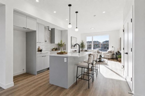 294 Belvedere Avenue Se, Calgary, AB - Indoor Photo Showing Kitchen With Upgraded Kitchen