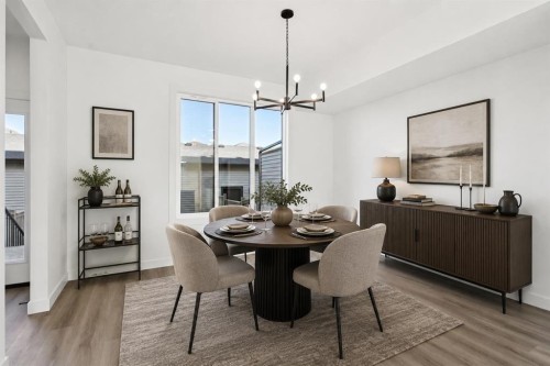 294 Belvedere Avenue Se, Calgary, AB - Indoor Photo Showing Dining Room
