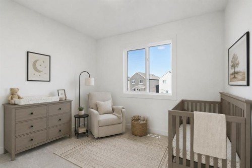 294 Belvedere Avenue Se, Calgary, AB - Indoor Photo Showing Bedroom