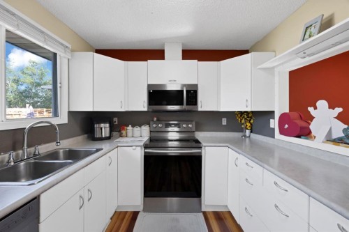 20 Falton Way Ne, Calgary, AB - Indoor Photo Showing Kitchen With Double Sink