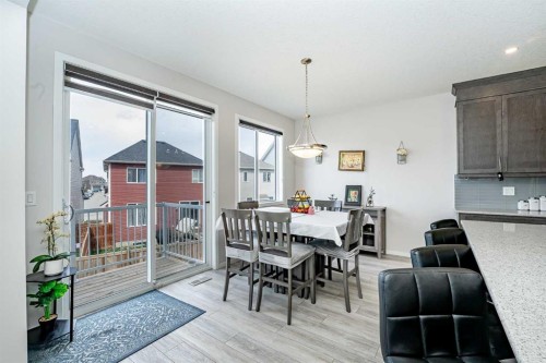 717 Windrow Manor Sw, Airdrie, AB - Indoor Photo Showing Dining Room