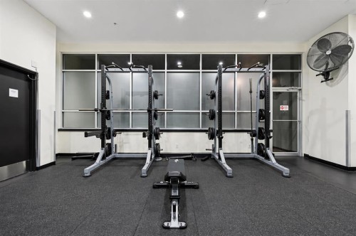 3202-210 15 Avenue Se, Calgary, AB - Indoor Photo Showing Gym Room
