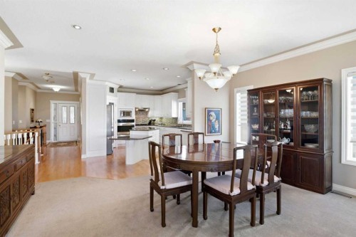 60 Prominence Point Sw, Calgary, AB - Indoor Photo Showing Dining Room