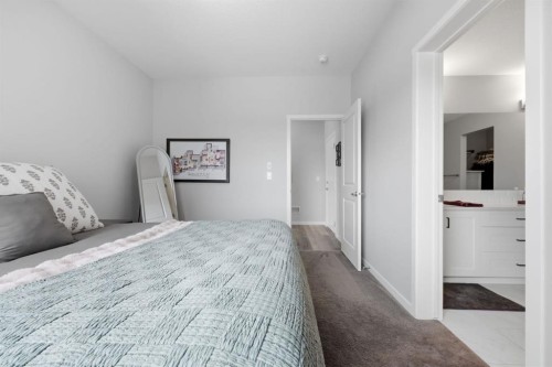 224-4150 Seton Drive Se, Calgary, AB - Indoor Photo Showing Bedroom