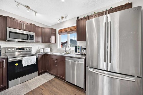 1108 Cornerstone Street Ne, Calgary, AB - Indoor Photo Showing Kitchen With Stainless Steel Kitchen