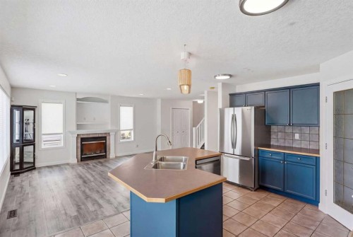 235 Arbour Stone Place Nw, Calgary, AB - Indoor Photo Showing Kitchen With Stainless Steel Kitchen With Double Sink