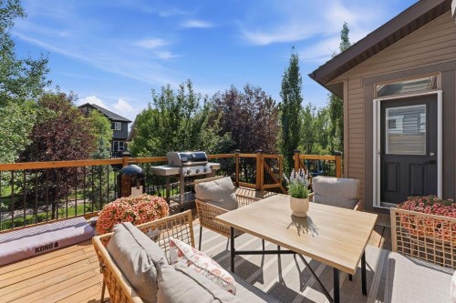 708 Coopers Square Sw, Airdrie, AB - Outdoor With Deck Patio Veranda With Exterior