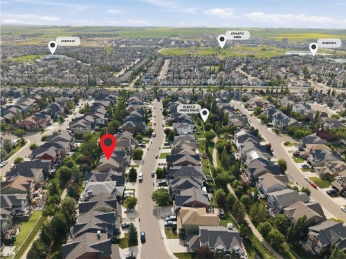 708 Coopers Square Sw, Airdrie, AB - Outdoor With View