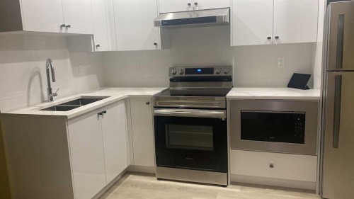 113 Corner Glen Way Ne, Calgary, AB - Indoor Photo Showing Kitchen With Double Sink With Upgraded Kitchen