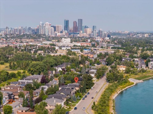 2217 8 Avenue Se, Calgary, AB - Outdoor With Body Of Water With View