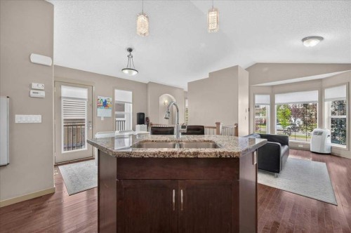 139 Silverado Way Sw, Calgary, AB - Indoor Photo Showing Kitchen With Double Sink