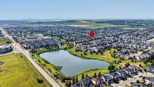 139 Silverado Way Sw, Calgary, AB - Outdoor With Body Of Water With View