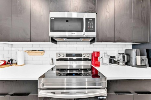 2308-220 Seton Grove Se, Calgary, AB - Indoor Photo Showing Kitchen With Upgraded Kitchen