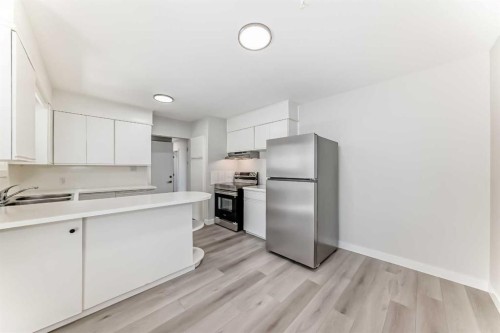 1508 45 Street Se, Calgary, AB - Indoor Photo Showing Kitchen With Double Sink