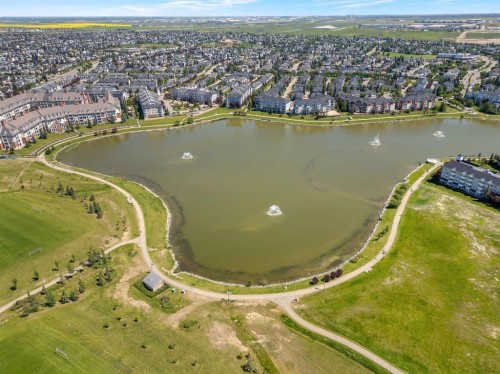 44 Harvest Oak Way Ne, Calgary, AB - Outdoor With Body Of Water With View