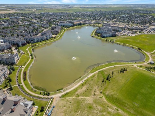 44 Harvest Oak Way Ne, Calgary, AB - Outdoor With Body Of Water With View