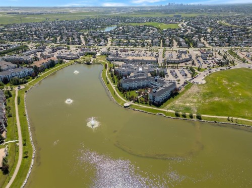 44 Harvest Oak Way Ne, Calgary, AB - Outdoor With Body Of Water With View