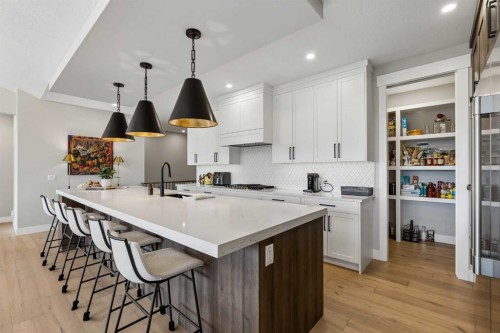 13 Sunvalley View, Cochrane, AB - Indoor Photo Showing Kitchen With Upgraded Kitchen