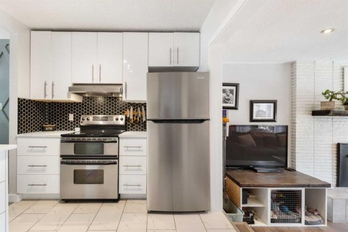 809 68 Avenue Sw, Calgary, AB - Indoor Photo Showing Kitchen With Stainless Steel Kitchen