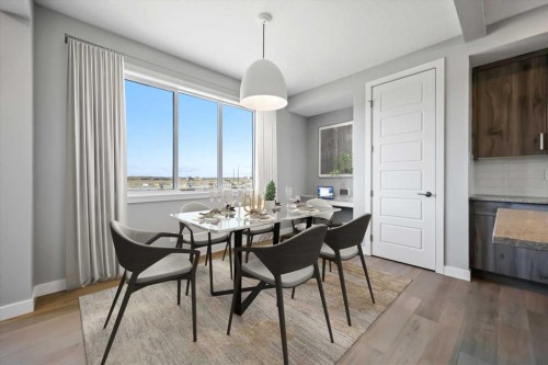 223 Waterford Heights, Chestermere, AB - Indoor Photo Showing Dining Room