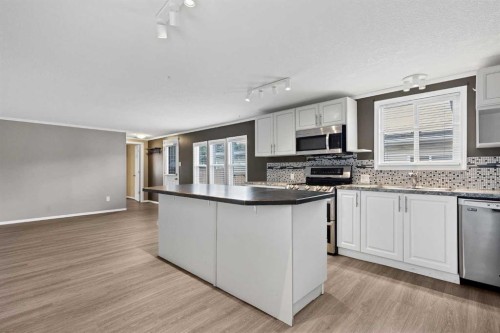 197 Spring Dale Circle Se, Airdrie, AB - Indoor Photo Showing Kitchen With Upgraded Kitchen