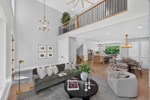 88 Woodlark Drive Sw, Calgary, AB - Indoor Photo Showing Living Room