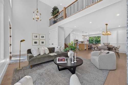 88 Woodlark Drive Sw, Calgary, AB - Indoor Photo Showing Living Room