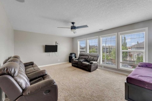 130 Brightonwoods Grove Se, Calgary, AB - Indoor Photo Showing Living Room