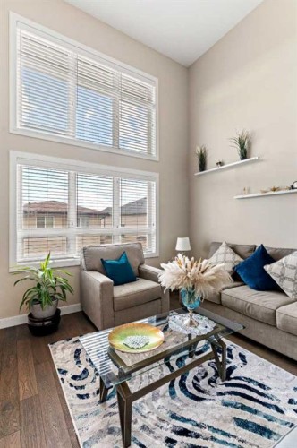 130 Silverado Plains Park Sw, Calgary, AB - Indoor Photo Showing Living Room